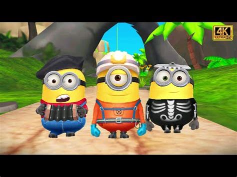 Skeleton Bob Minion Spelunker Stuart Minion And Romantic Minion In