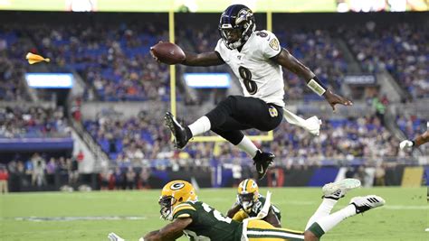Lamar Jackson Recreates Famous Hurdle Over Familiar Face In Preseason Game