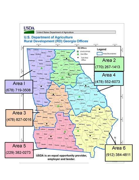 Georgia | Usda Rural Development - Usda Loan Map Texas | Printable Maps