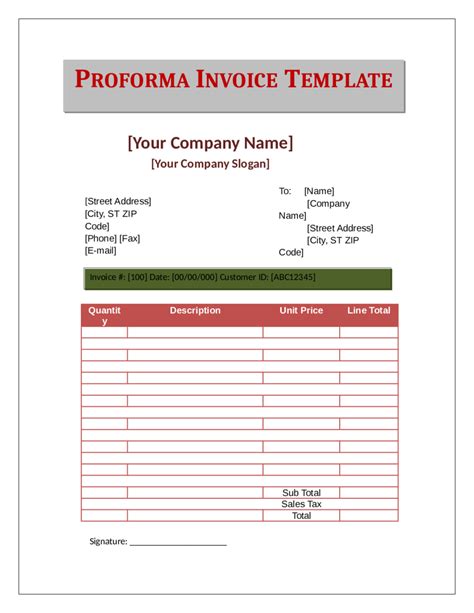 Proforma Invoice Fillable Printable Pdf Forms Handypdf Hot Sex Picture