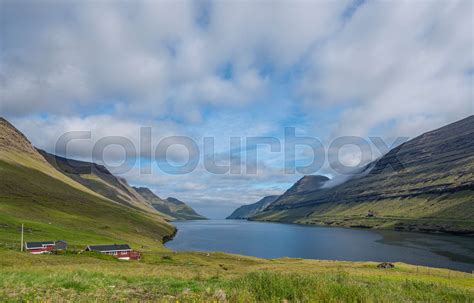 Hvannasund Færøerne Stock Image Colourbox