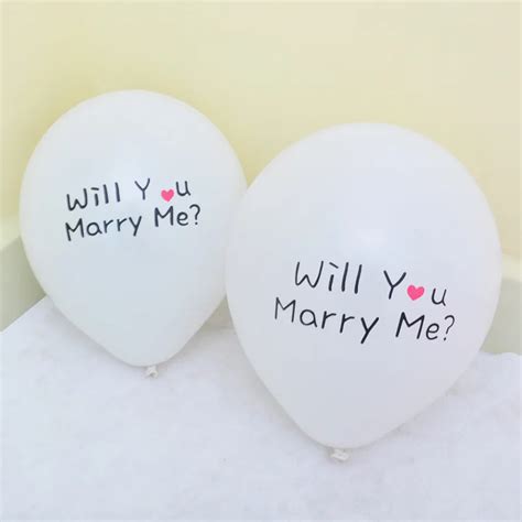 Inch Printed Latex Balloon Will You Marry Me Balloon Decoration