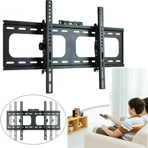 Support Mural TV Inclinable pour Écrans Plats 26 75 Pouces LED LCD