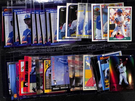 Lot Detail Lot Of 34 Ken Griffey Jr Cards Inc 1989 Score Traded