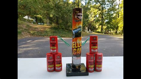 175 Hellcat Canister Shells Skybacon Fireworks Youtube