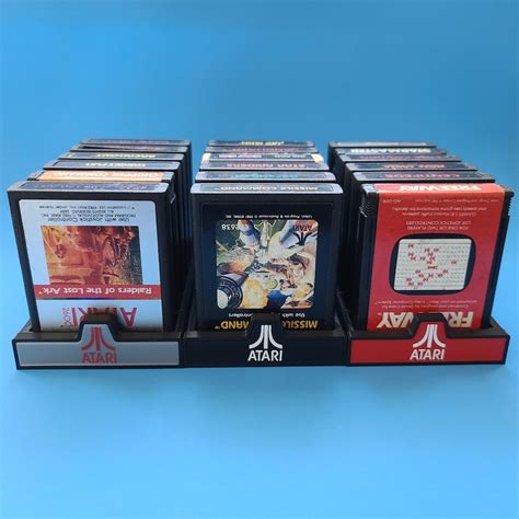 Atari Cartridge Organizer Storage Tray Game Holder Etsy