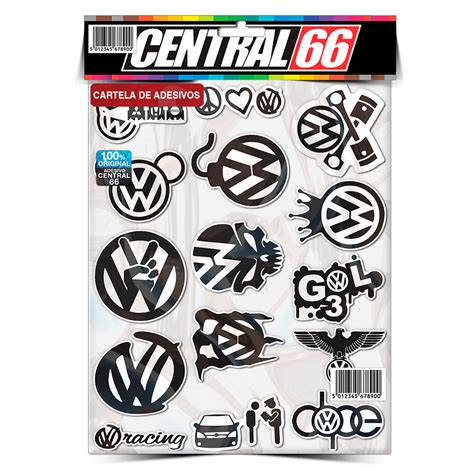 Cartela Individual Tuning M2 P2 Adesivos Stickers Central 66