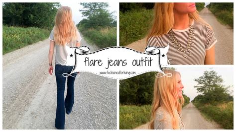 Flare Jeans And Stripe Tee Outfit With Squash Blossom Necklace Youtube