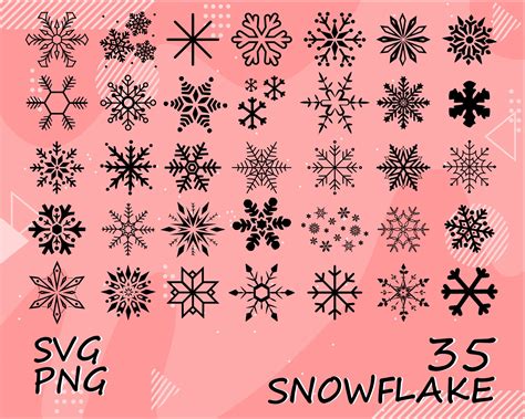 Snowflake Svg Snowflakes Svg Bundleflake Winter Svg Christmas Svg Winter Svg Christmas