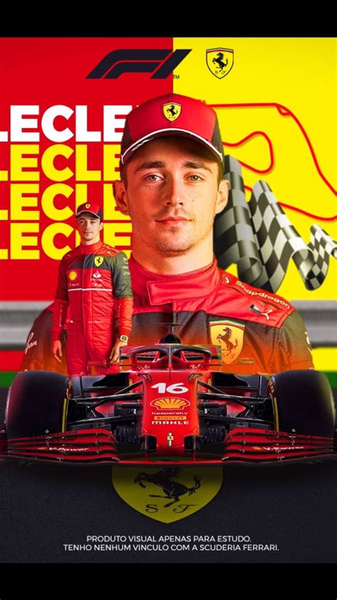 Piloto da Fórmula 1 Scuderia Ferrari Charles Leclerc Ferrari F 16