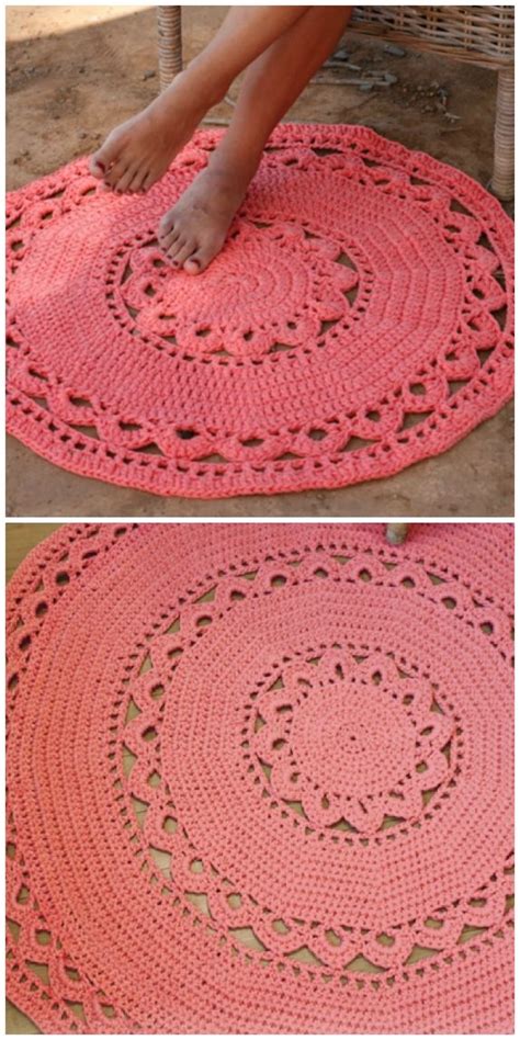 Giant Crochet Doily Rug Pattern Very Best Ideas Crochet Rug Patterns