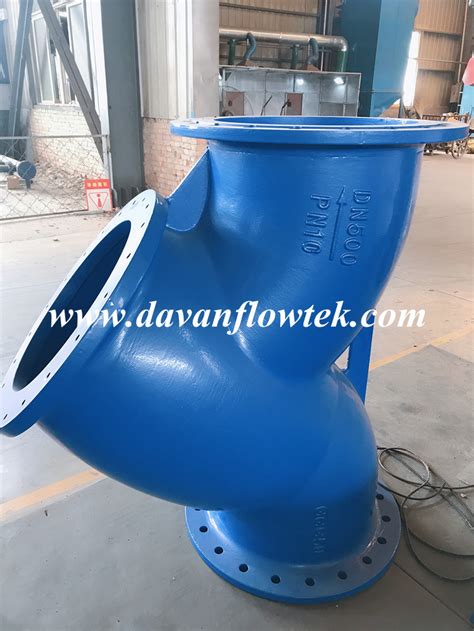 DIN Standard Y Strainer Ductile Cast Iron Y Strainer Ggg50 Gg25 DN200