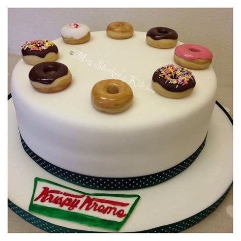 Krispy Kreme Decorated Cake By Sarah Cakesdecor