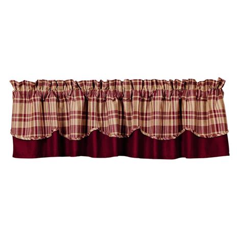 Raspberry Scalloped Layer Valance - Walmart.com - Walmart.com