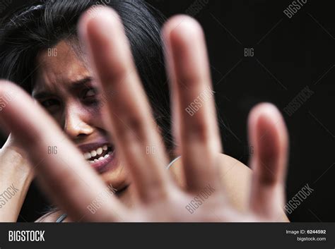 Young Woman Defending Image And Photo Free Trial Bigstock