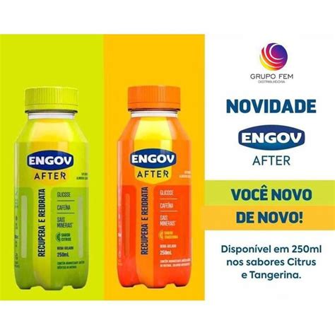 Bebida Engov After Ml Voc Novo De Novo Sabor Tangerina Vitamin