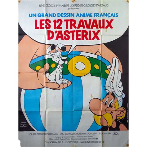 Affiche De LES DOUZE TRAVAUX D ASTERIX THE TWELVE TASKS OF ASTERIX