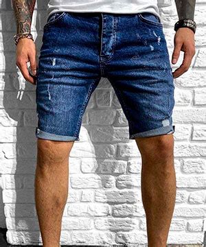 Мужские модные синие бриджи С-100 купить в интернет магазине Fashion-ua ...