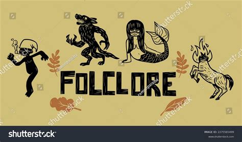 Set Brazilian Traditional Folklore Characters Art Stock Vector (Royalty Free) 2275565499 ...