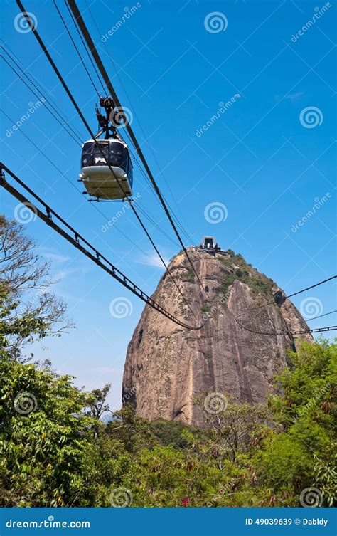 Sugarloaf Mountain and the Cable Car Stock Image - Image of nature ...