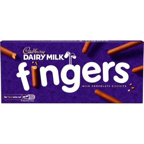 Cadbury Fingers Milk Chocolate Biscuits (114g) - Compare Prices & Where To Buy - Trolley.co.uk