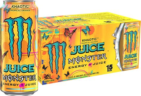 Monster Energy Juice Monster Khaotic Naranja Tropical Energy Juice