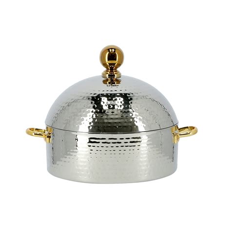 Buy RoyalfordMonarch Dome Hot Pot L Stainless Steel Round Chafing Dish Food Warmer Buffet
