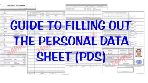 Guide To Filling Out The Personal Data Sheet Pds Cs Form 212 Youtube