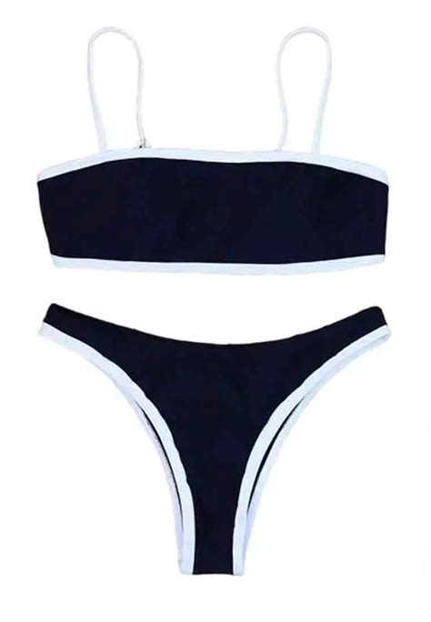 Buy Lycka Lkl European Lady Bikini Swimwear Black Online Zalora Malaysia