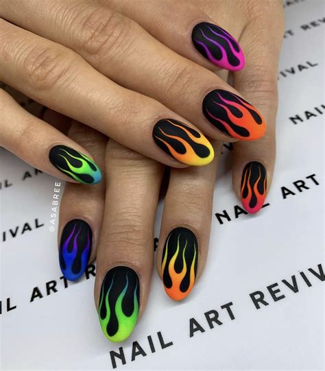 This Is The Coolest New Nail Trend Flame Nails Weve Included All The