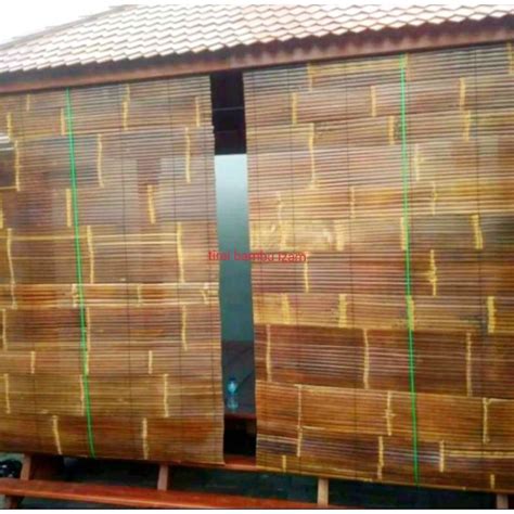 Jual Tirai Outdoor Krey Bambu Krei Gulung Bambu Dekorasi Rumah Kerei