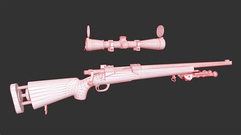 M24 - SWS Sniper Rifle 3D Model by yn-delmund