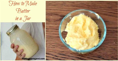 How To Make Butter In A Jar From Udder To Butter The Flip Flop Barnyard