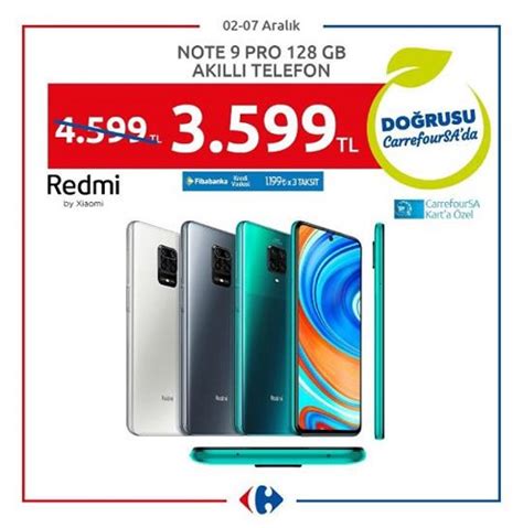 Note Redmi 9 Pro 128 Gb Akıllı Telefon İndirimde Market