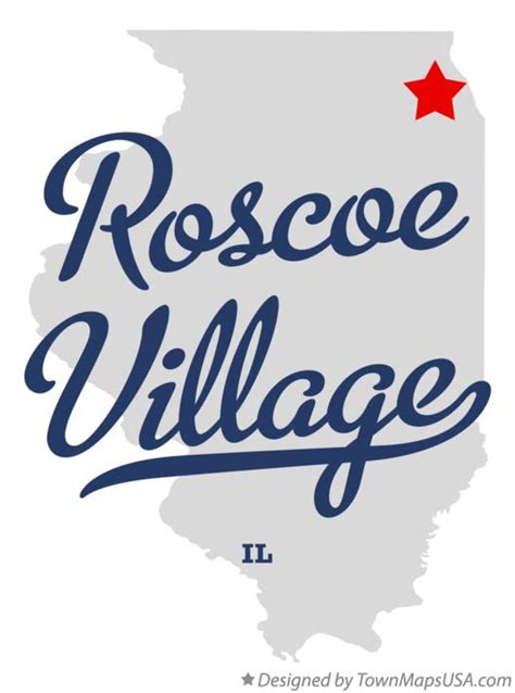 Map of Roscoe Village, IL, Illinois