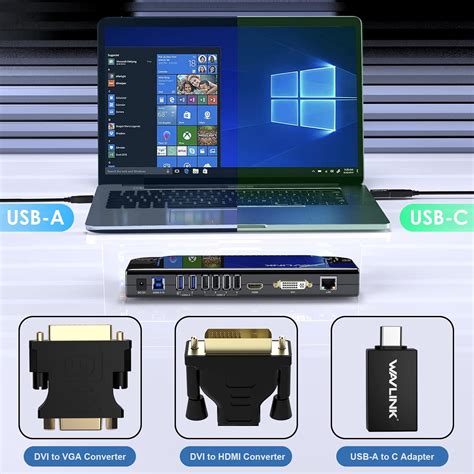 Wavlink Estaci N De Acoplamiento Universal Usb Para Laptop Con