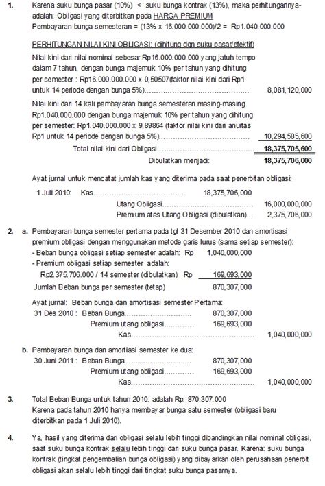 Contoh Jurnal Obligasi Download Contoh Lengkap Gratis ️