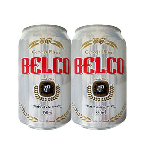 LATA VAZIA BELCO PILSEN PRATEADA 350 ML ALUMÍNIO BRAZIL