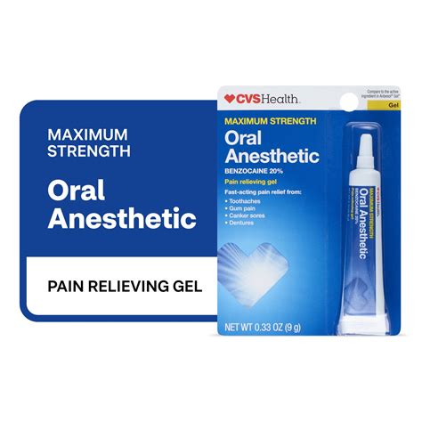 Cvs Health Maximum Strength Oral Anesthetic Pain Relieving Gel Pick