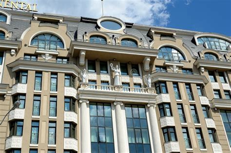 Beautiful Intercontinental Hotel in Kiev Stock Image - Image of ...