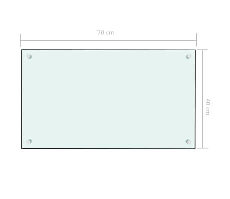 Vidaxl Kj Kkenplate Hvit X Cm Herdet Glass Vidaxl No