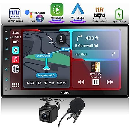 Atoto F Xe Pollici Autoradio Din Senza Fili Carplay Wireless