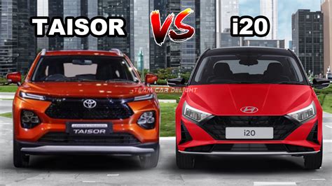 Toyota UC Taisor vs Hyundai i20: The Only Comparison You'll Need ...