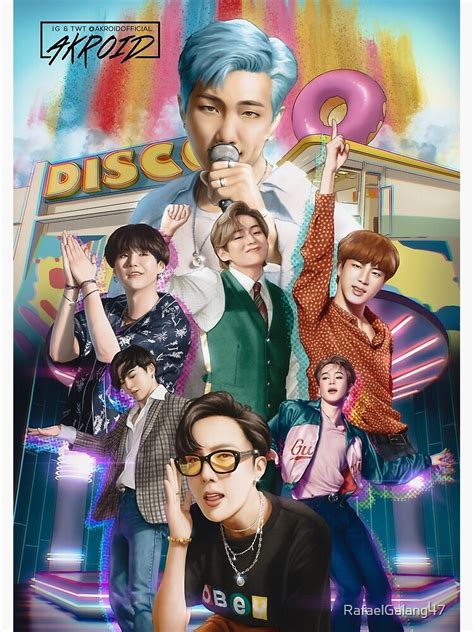 "BTS Dynamite Fanart Poster" Poster for Sale by RafaelGalang47 | Redbubble