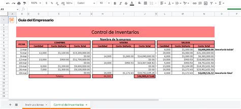 Control De Inventarios En Excel Plantillas Excel Word Pdf