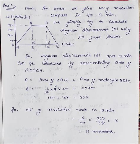 [solved] The Figure Below Shows A Graph Of Angular Velocity Versus Time For Course Hero