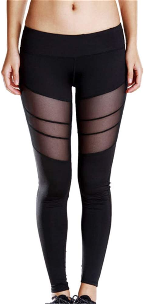 Zyym Mesh Leggings Blickdichte Sportleggins Leggins Für Sport Und