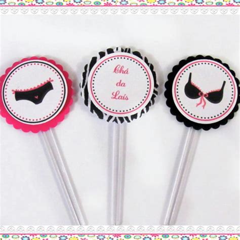 Topper para Docinhos Chá de Lingerie Elo7 Produtos Especiais