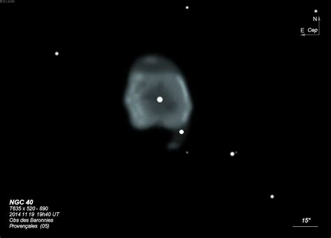 NGC 40 planetary nebula in Cepheus - Sketching - Cloudy Nights