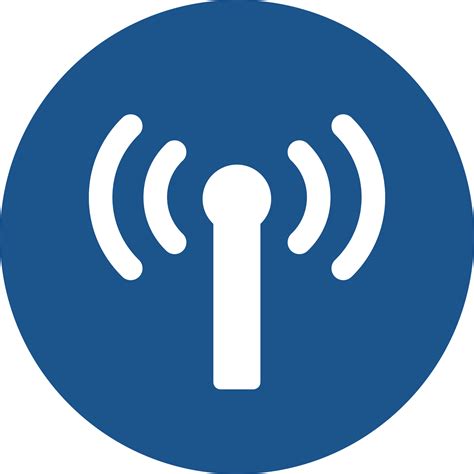 Wifi Icon Design In Blue Circle 14441101 Png